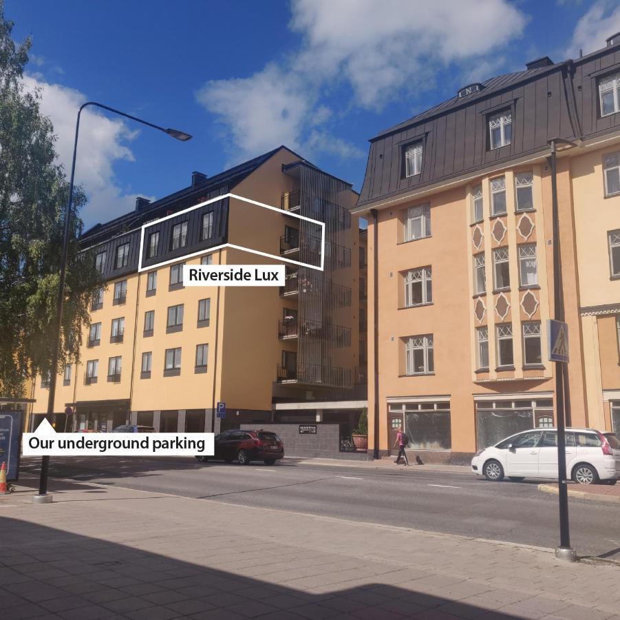 Riverside Lux With 2 Bedrooms, Car Park Garage And Sauna Turku Bagian luar foto